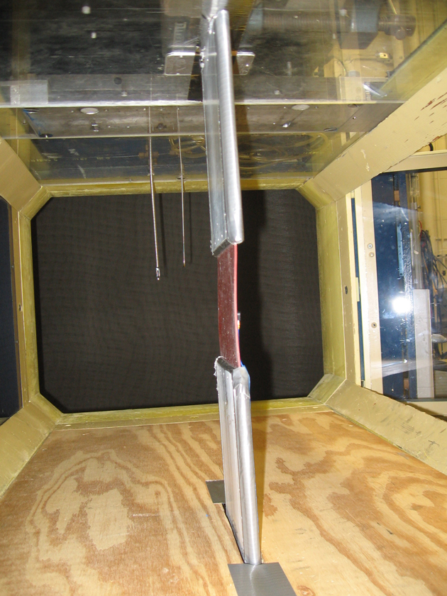 View from inside wind tunnel